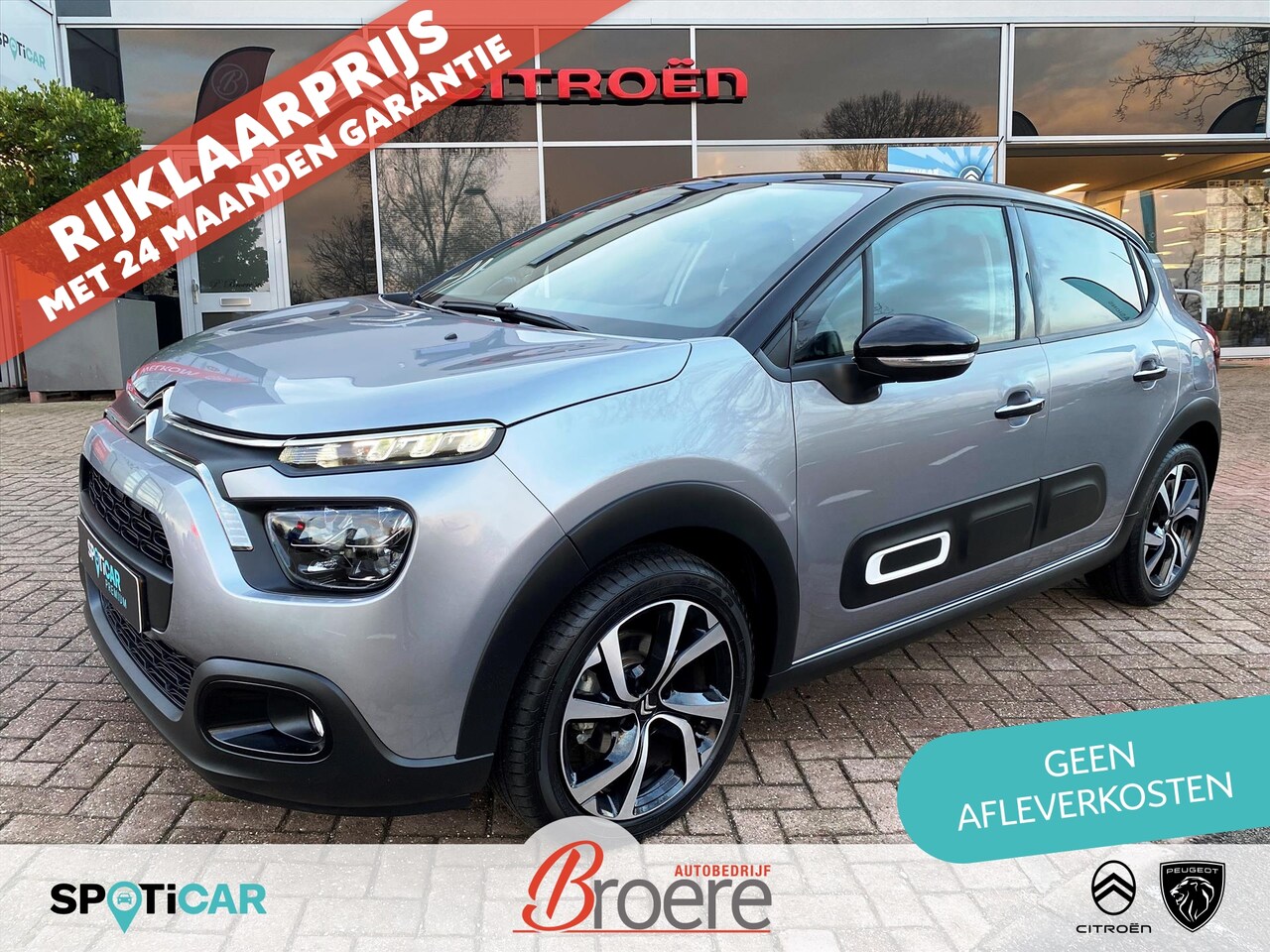 Citroën C3 - 1.2 83pk Feel Edition | keyless, camera, parkeersensoren, comfort seats emerald, navigatie - AutoWereld.nl