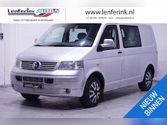 Volkswagen Transporter - 2.5 TDI 130 pk 5 Cilinder Dubbel Cabine Navi Airco, Trekhaak, Youngtimer