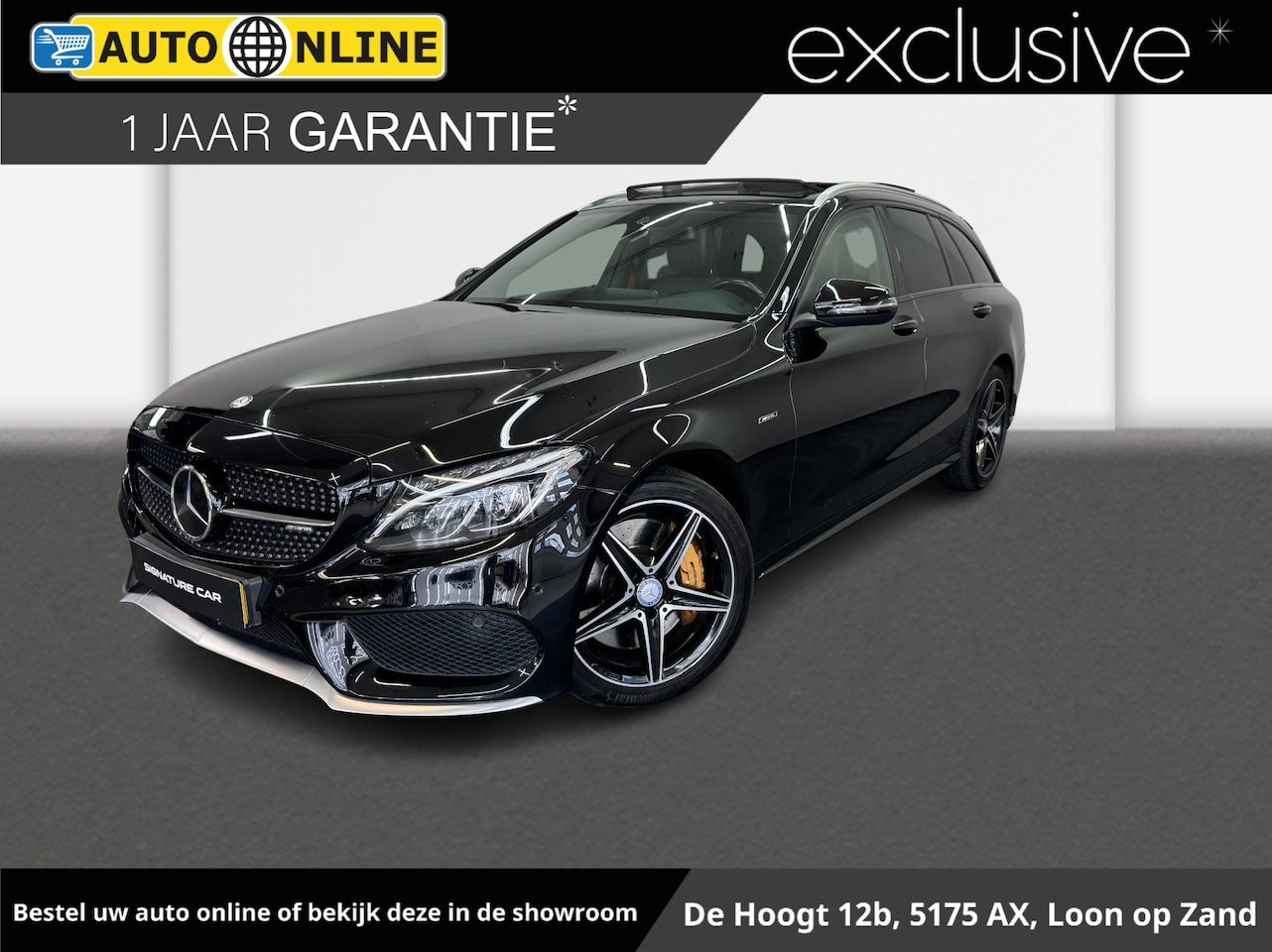 Mercedes-Benz C-klasse Estate - 450 AMG 4MATIC✅Panoramadak✅Sfeerverlichting✅Burmester✅Adaptive Cruise Control✅Stoelverwarm - AutoWereld.nl