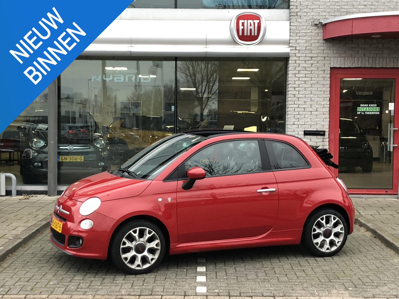 Fiat 500 C - TwinAir Turbo 80 500S CLIMATE|SUBWOOFER|PDC|16" - AutoWereld.nl