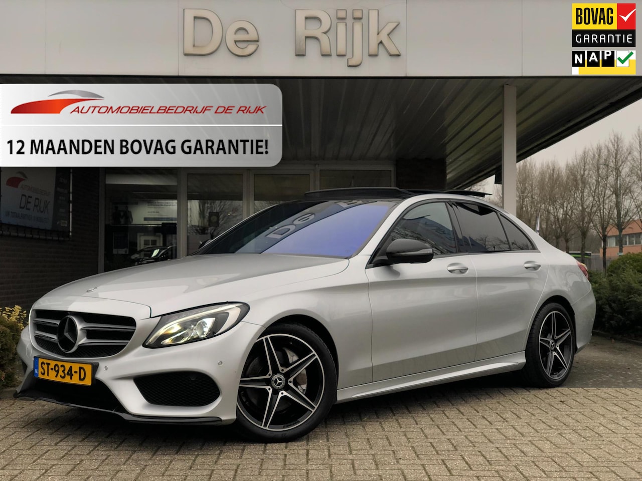 Mercedes-Benz C-klasse - 180 Sport Edition | Navi, Cruise, Airco, Leder Stoelvrw, Camera | NAP | Panoramadak | - AutoWereld.nl