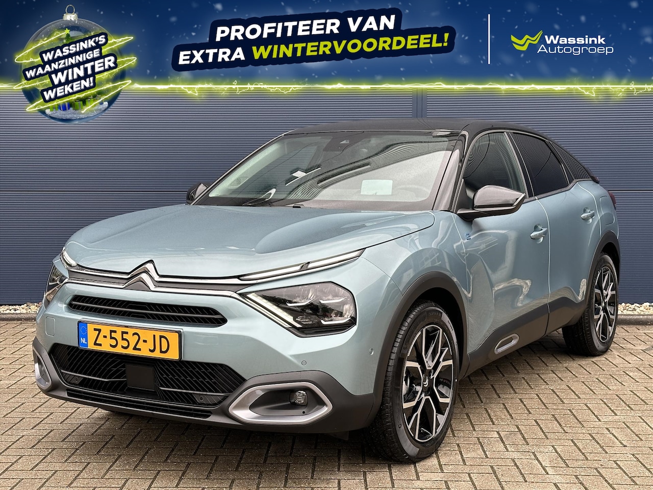 Citroën Ë-C4 - EV 50kWh 136pk MAX | Schuifdak | Leer | Draadloze telefoonlader | Stoelverwarming - AutoWereld.nl