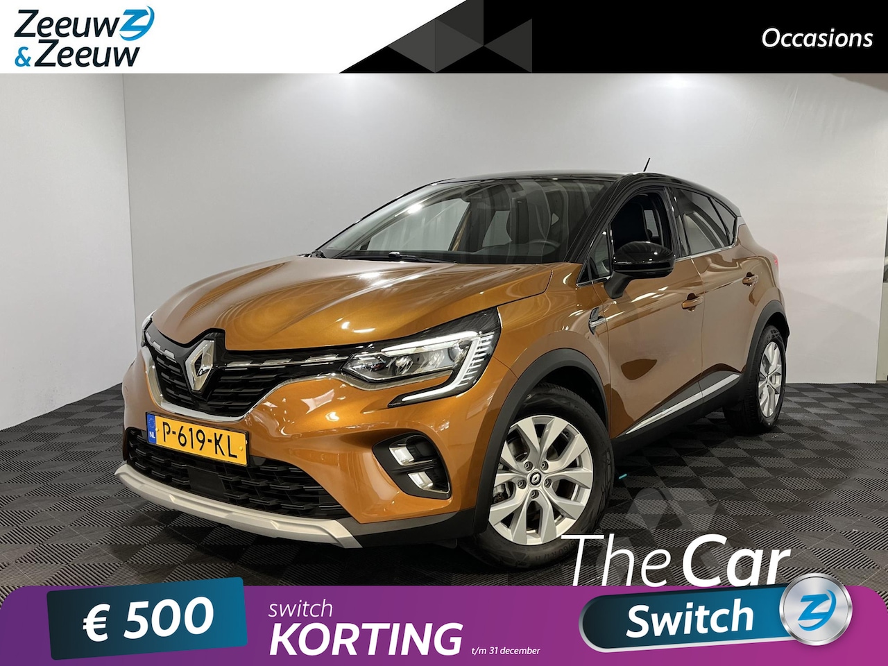 Renault Captur - 1.6 - 145PK E-Tech Hybrid Intens Automaat | 1e eigenaar | Climate Control | Parkeersensore - AutoWereld.nl