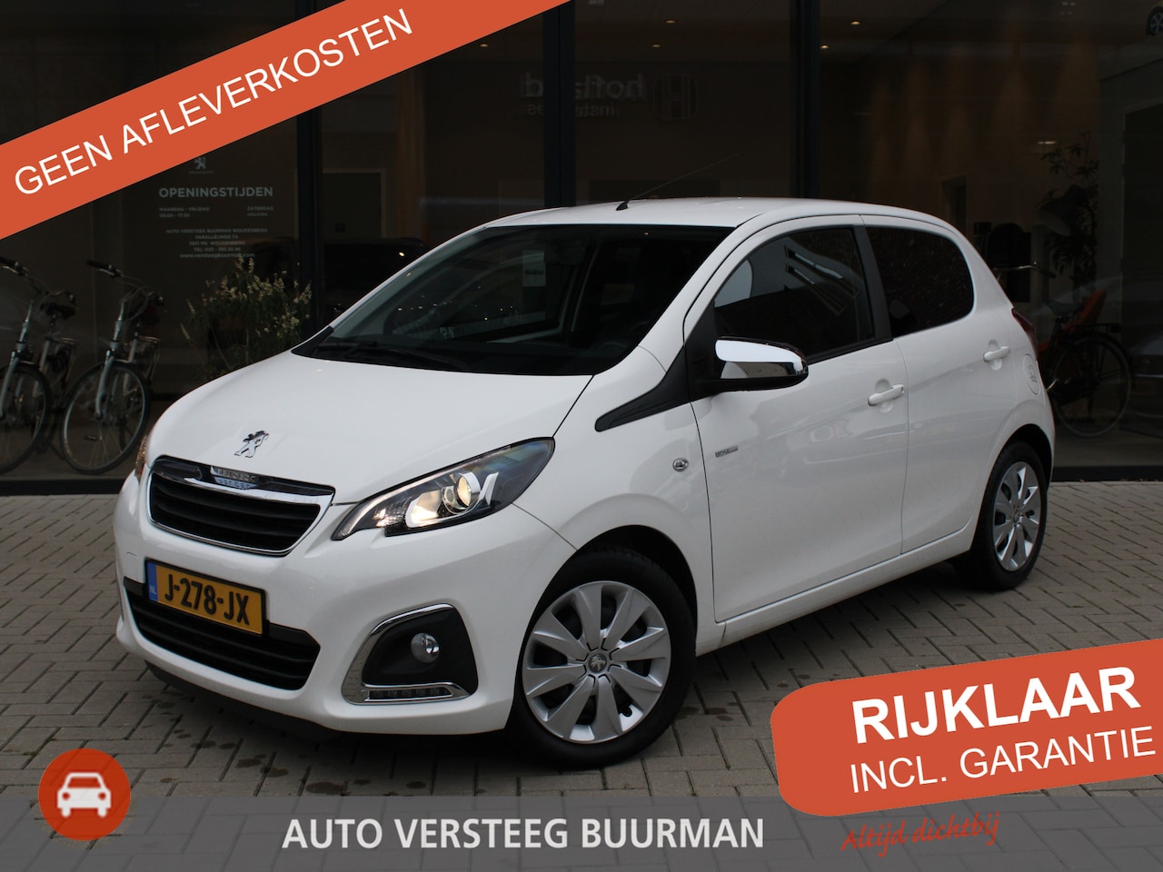 Peugeot 108 - 1.0 e-VTi 72-PK Style Getinte ramen, Airco, Bluetooth . - AutoWereld.nl