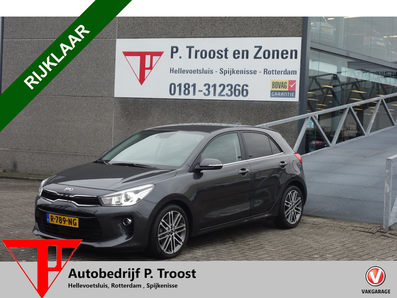 Kia Rio - 1.4 Dynamic- PlusLine AUTOMAAT/ NAVI/CLIMA/L.M.VELGEN/DODE HOEK HERKENNING/STOEL&STUURVERW - AutoWereld.nl