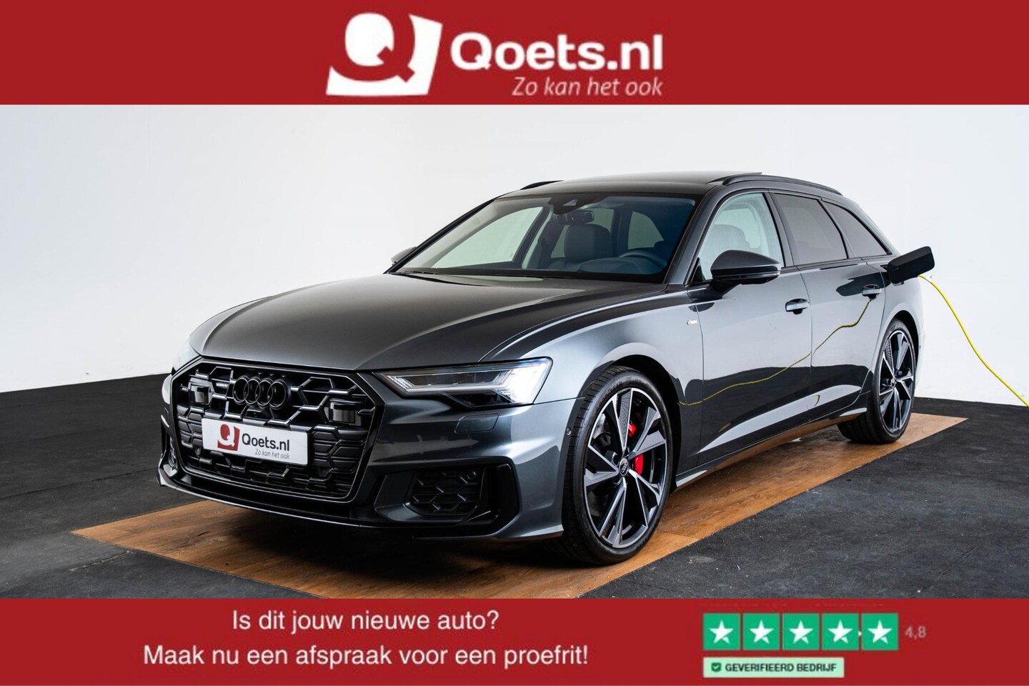 Audi A6 Avant - 55 TFSI e quattro Pro Line S Competition S line - Trekhaak - Panoramadak - elektrisch vers - AutoWereld.nl