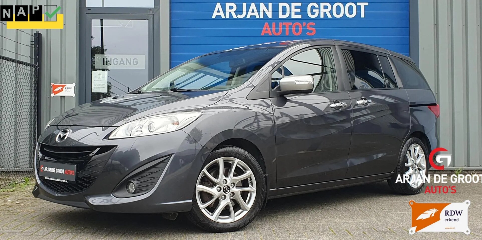 Mazda 5 - 2.0 150PK A/C Clima Cruise Bleutooth 7zitter - AutoWereld.nl