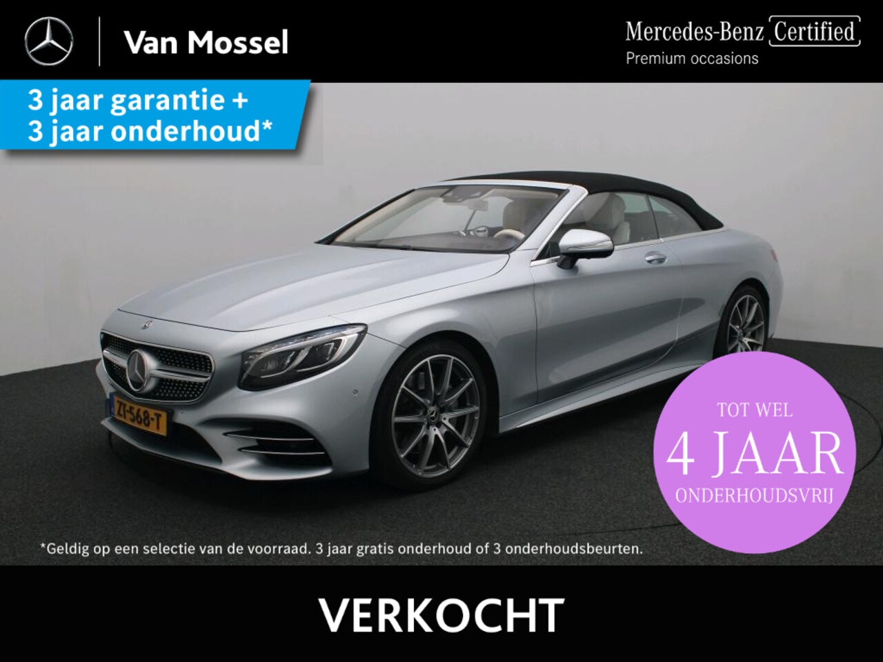 Mercedes-Benz S-klasse Cabrio - 560 Premium Plus / AMG/ 20 Inch/ DISTRONIC/ AIRCAP/ AIRSCARF/ 360 camera/ NL Auto - AutoWereld.nl