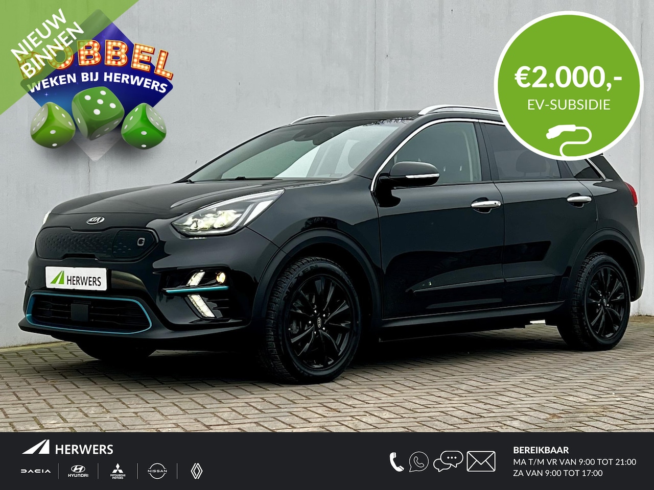 Kia e-Niro - DynamicLine Vision 64 kWh 204pk Grote Batterij Subsidie € 2.000 mogelijk (*)/ Accu SoH 100 - AutoWereld.nl