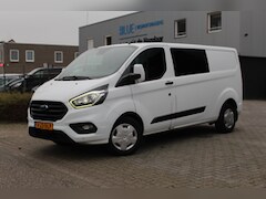 Ford Transit Custom - 320 2.0 TDCI 130PK Euro6 Automaat L2 Trend DC ✓ dubbele cabine 6 persoons ✓ Sortimo inrich