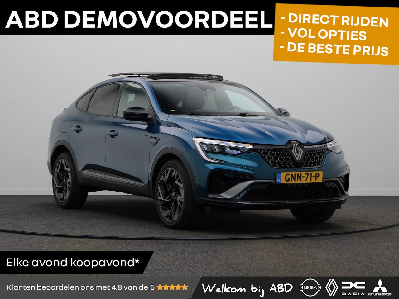 Renault Arkana - Mild hybrid 160pk Esprit Alpine | BOSE | Elek. bedienbare schuif- kanteldak | 360 graden c - AutoWereld.nl