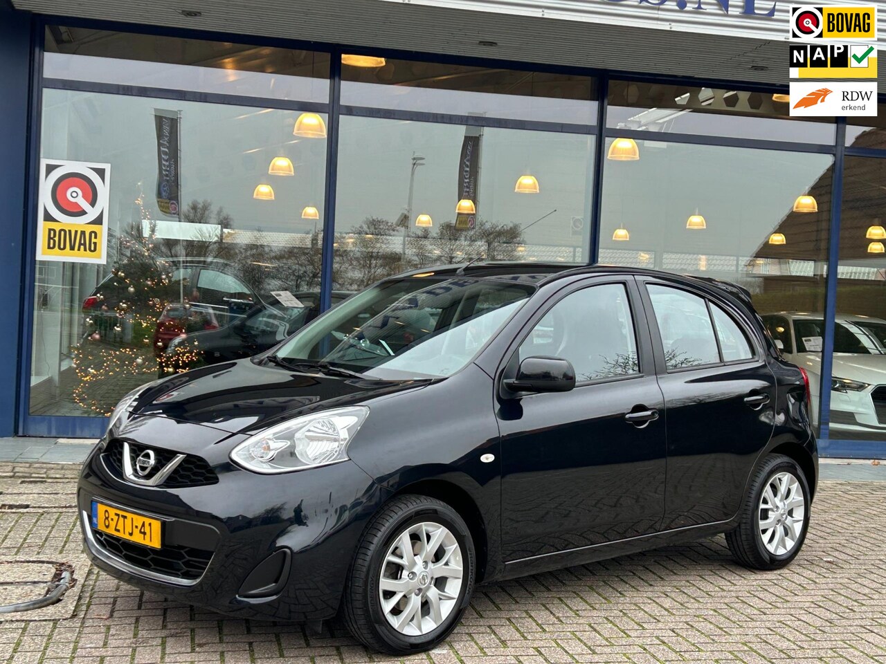 Nissan Micra - 1.2 DIG-S Acenta 5Drs Aut! Airco Cruise LM-Velgen NAP NL-Auto Volledig Dealeronderhouden! - AutoWereld.nl