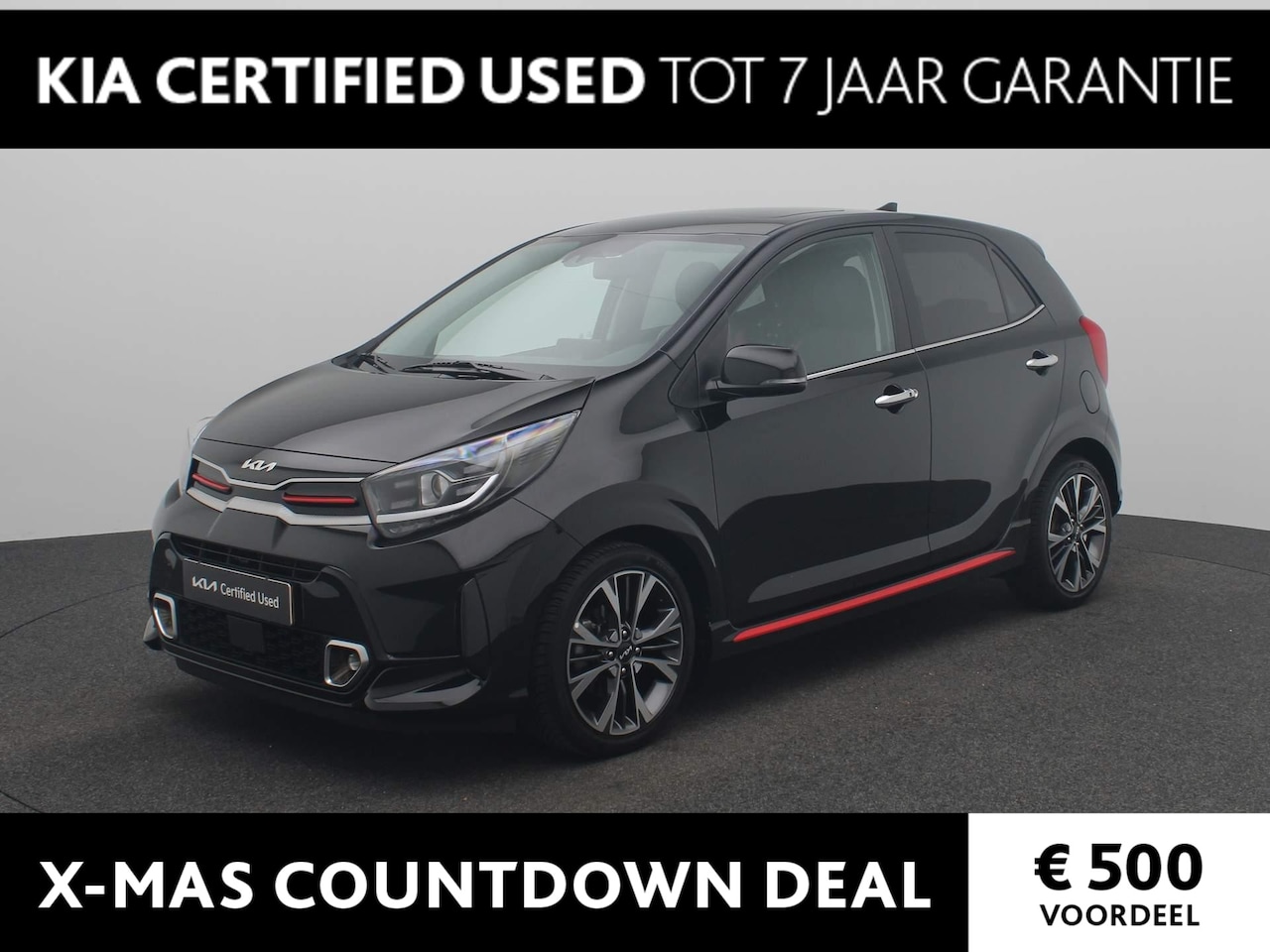 Kia Picanto - 1.0 T-GDi GT-Line 5p 100 PK | Leder | Open Dak | Stoelverwarming | Camera | Clima | Navi | - AutoWereld.nl