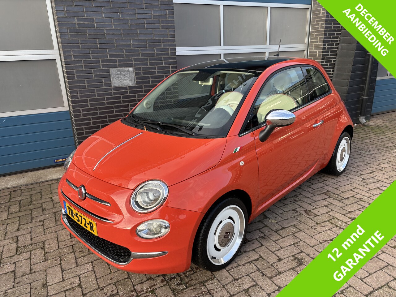 Fiat 500 - 0.9 TwinAir Turbo Anniversario 0.9 TwinAir Turbo Anniversario, panodak, U connect, navi - AutoWereld.nl