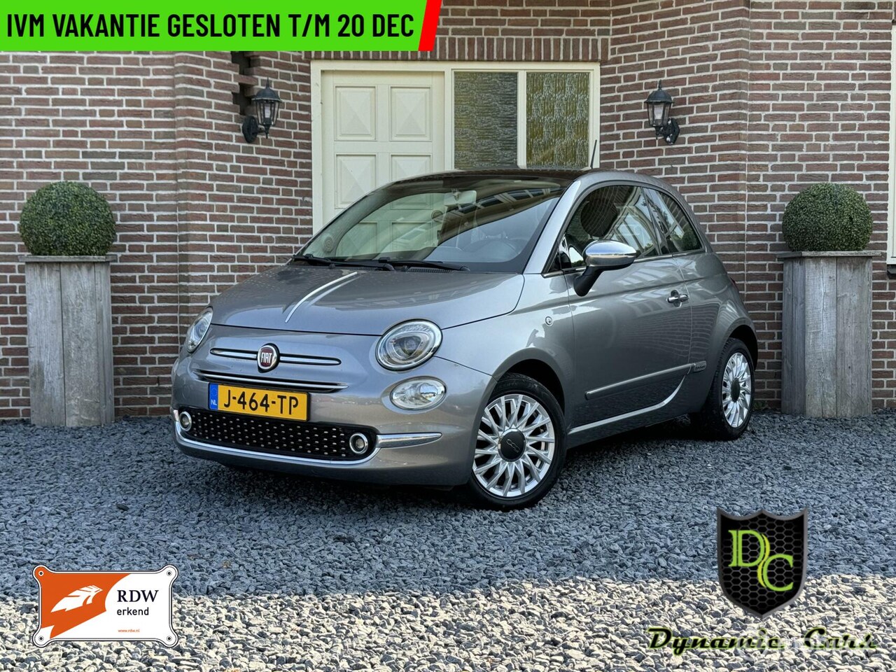 Fiat 500 - 1.2 *Navi *Airco *Panodak *Parksnsr *Nwe APK *Sport - AutoWereld.nl