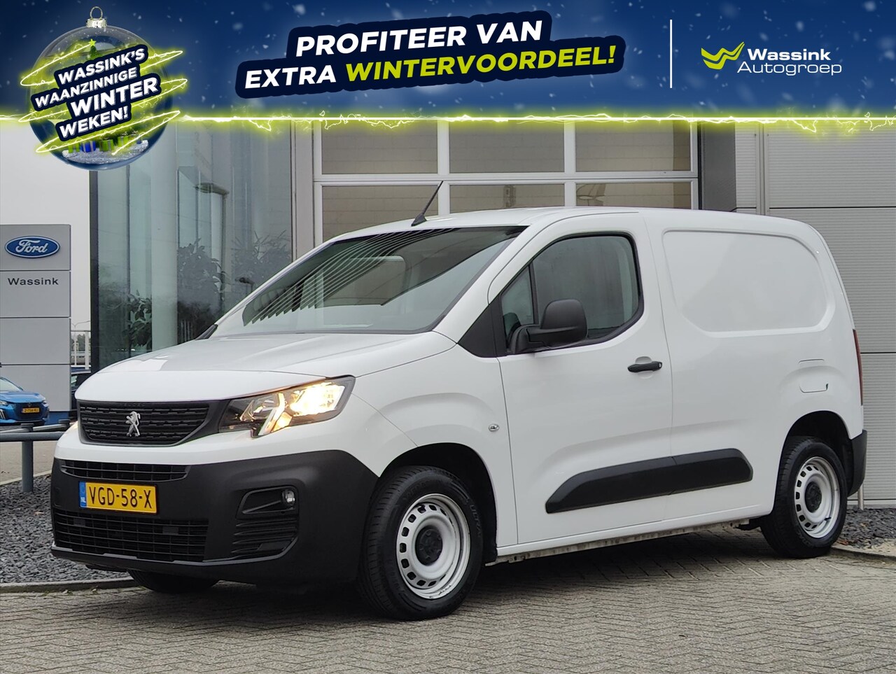 Peugeot Partner - 1.5 BlueHDi 75pk 1000kg 3-zits Premium - AutoWereld.nl