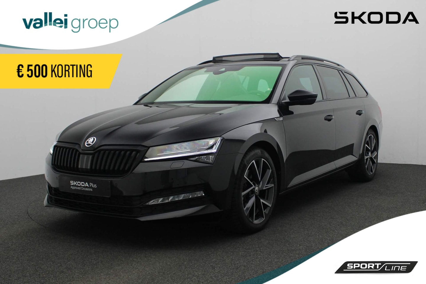 Skoda Superb Combi - 1.5 TSI 150PK DSG ACT Sportline Business | Pano | Matrix LED | Navi Columbus | Leder/alcan - AutoWereld.nl