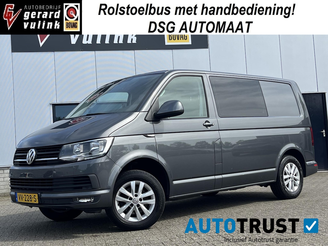 Volkswagen Transporter - 2.0 TDI L1H1 Highline ROLSTOELBUS HANDBEDIENING - AutoWereld.nl