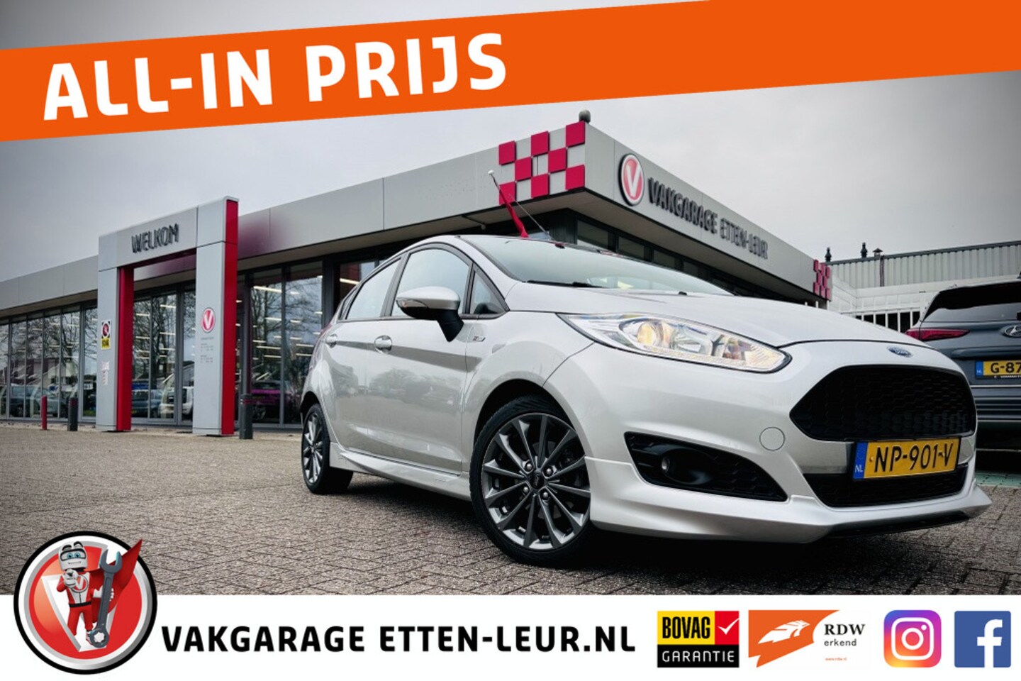 Ford Fiesta - 1.0 EcoB. ST Line / CLIMATE CONTROL / BLUETOOTH / PDC - AutoWereld.nl