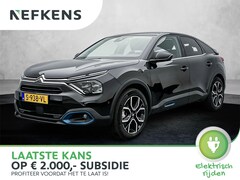 Citroën Ë-C4 - EV Shine 50kWh 136 pk | Navigatie | Achteruitrijcamera | Verwarmde Comfortstoelen | Keyles