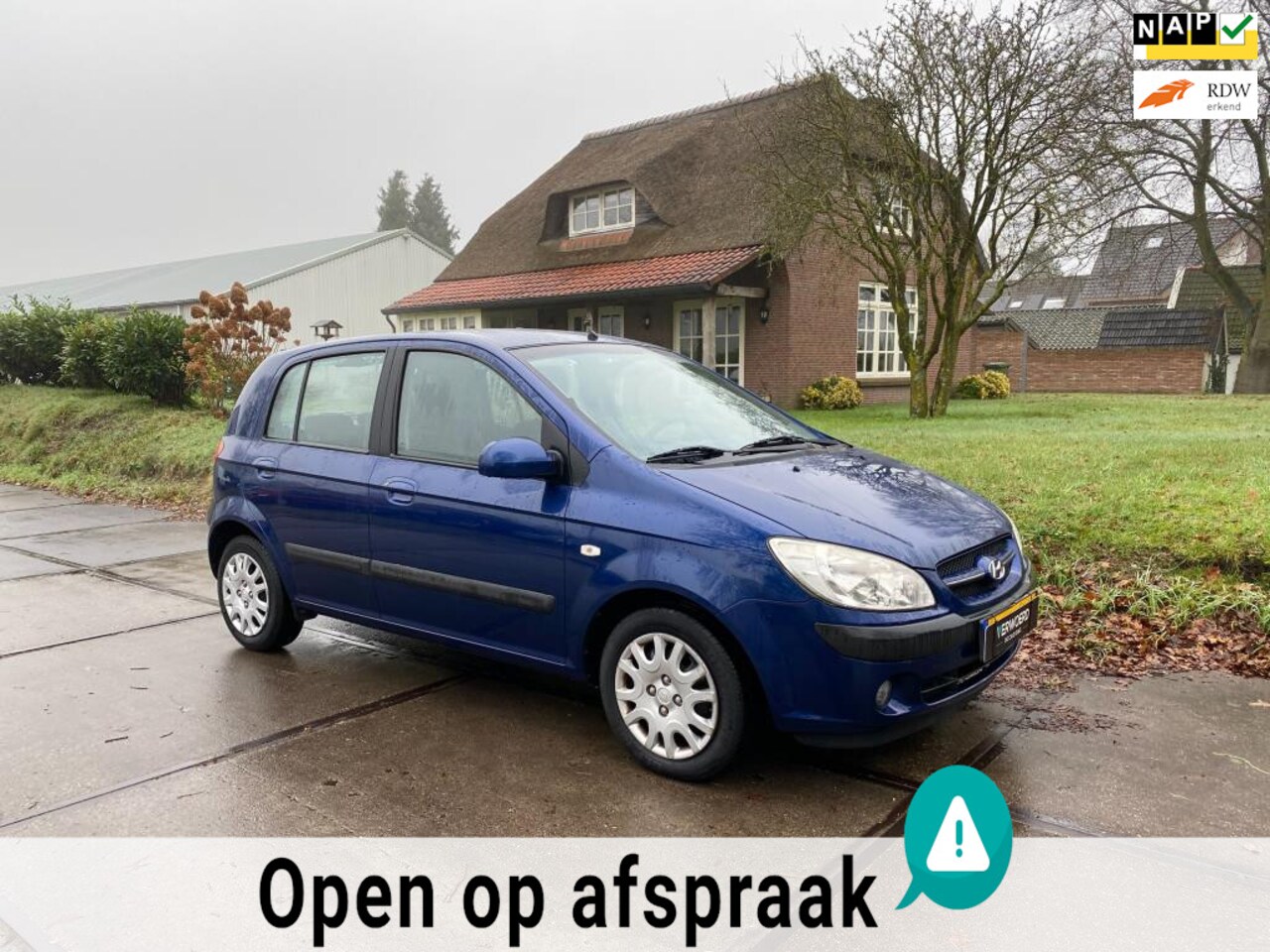 Hyundai Getz - 1.4i Active Cool|AIRCO|NAP|NL-AUTO|2 KEYS|BOEKJES|5 DEURS - AutoWereld.nl