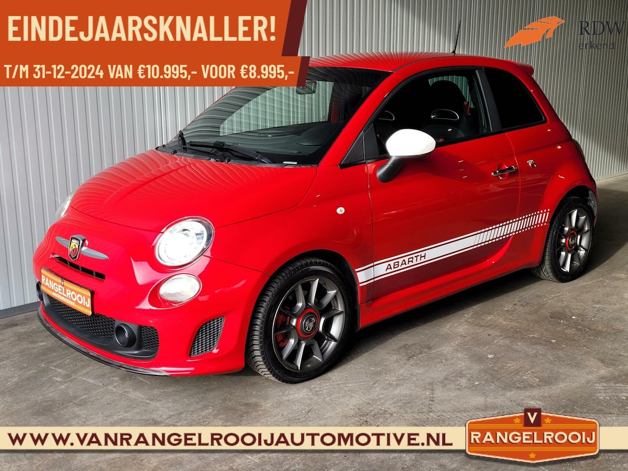 Fiat 500 Abarth - 1.4 T-Jet Competizione, clima, cruise, stoelverwarming, sportstoelen - AutoWereld.nl