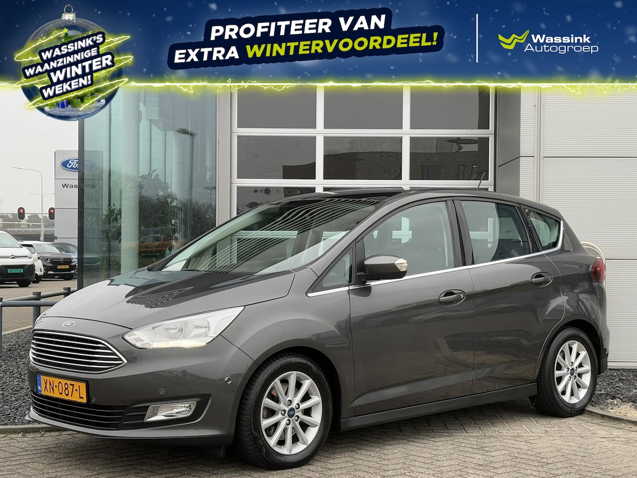 Ford C-Max - 1.5 EcoBoost 150pk Titanium | AUTOMAAT | Navigatie | Trekhaak (1500KG) | Panorama Dak | Cr - AutoWereld.nl