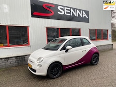 Fiat 500 - 0.9 TwinAir - 2011 - Purple & White - Airco - Leer