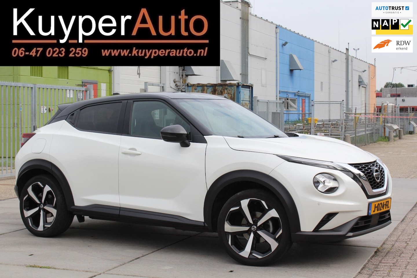 Nissan Juke - 1.0 DIG-T Tekna 1E EIG RONDOM CAMERA BOSE KEYLESS HALF LEDER NAVI VOL OPTIES - AutoWereld.nl