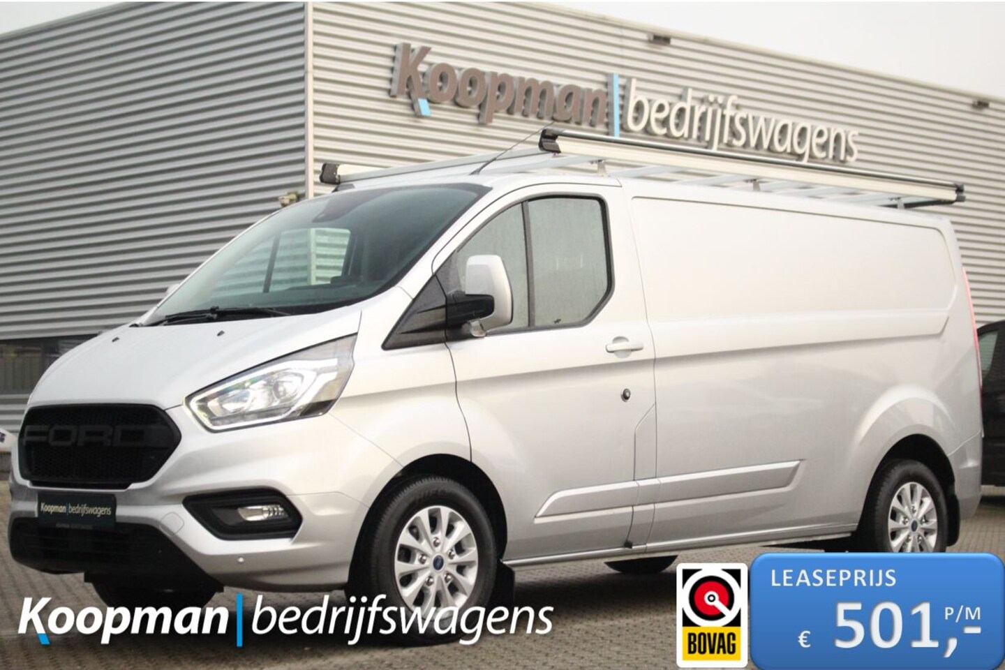 Ford Transit Custom - 300 2.0TDCI 130pk L2H1 Limited | Automaat | Trekhaak | Imperiaal | Carplay/Android | Camer - AutoWereld.nl