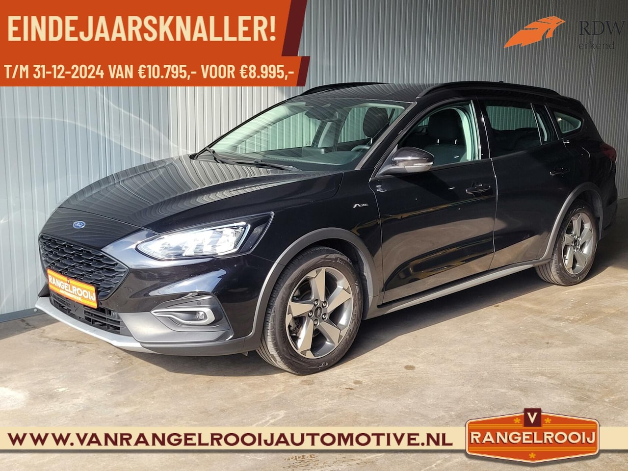 Ford Focus Wagon - 1.0 Active, LED kopl., ad. cruise, clima, trekh., DAB, pdc - AutoWereld.nl