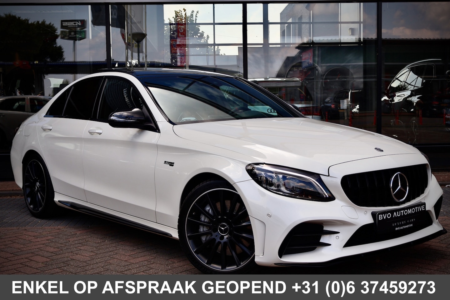 Mercedes-Benz C-klasse - C43 AMG 390PK Kuipstoel Pano Burmester ACC HUD Night - AutoWereld.nl