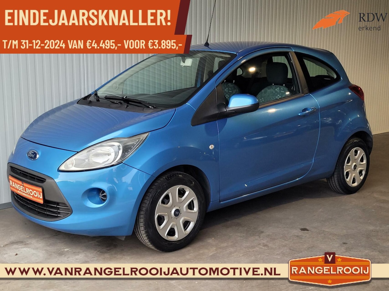 Ford Ka - 1.2 Comfort start/stop 1.2 Comfort start/stop, airco, el. pakket, weinig km - AutoWereld.nl