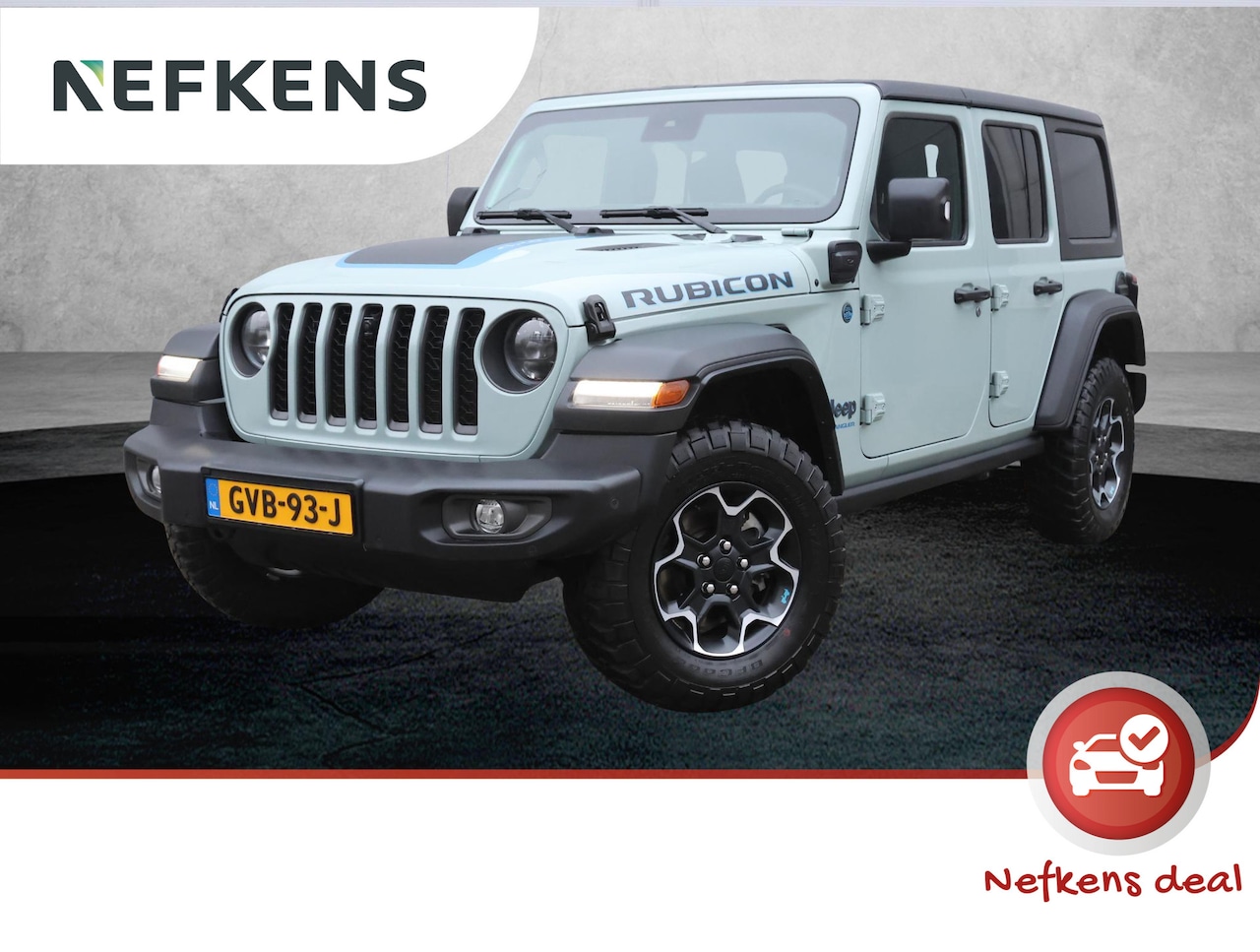 Jeep Wrangler Unlimited - 4xe 380pk Rubicon (Winterpakket/NAV./360Camera/LEER/Blindspot/FULL LED/Climate/UNIEK!!) - AutoWereld.nl