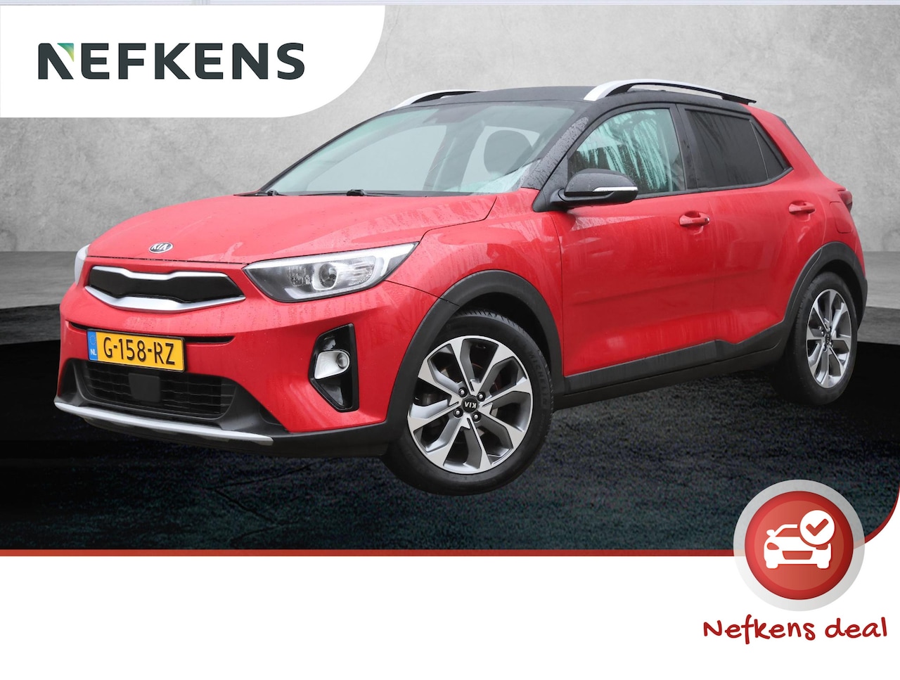 Kia Stonic - 100pk T-GDi DynamicPlusLine (1ste eig./Camera/Keyless/Climate/NAV./17"LMV/P.Glass) - AutoWereld.nl