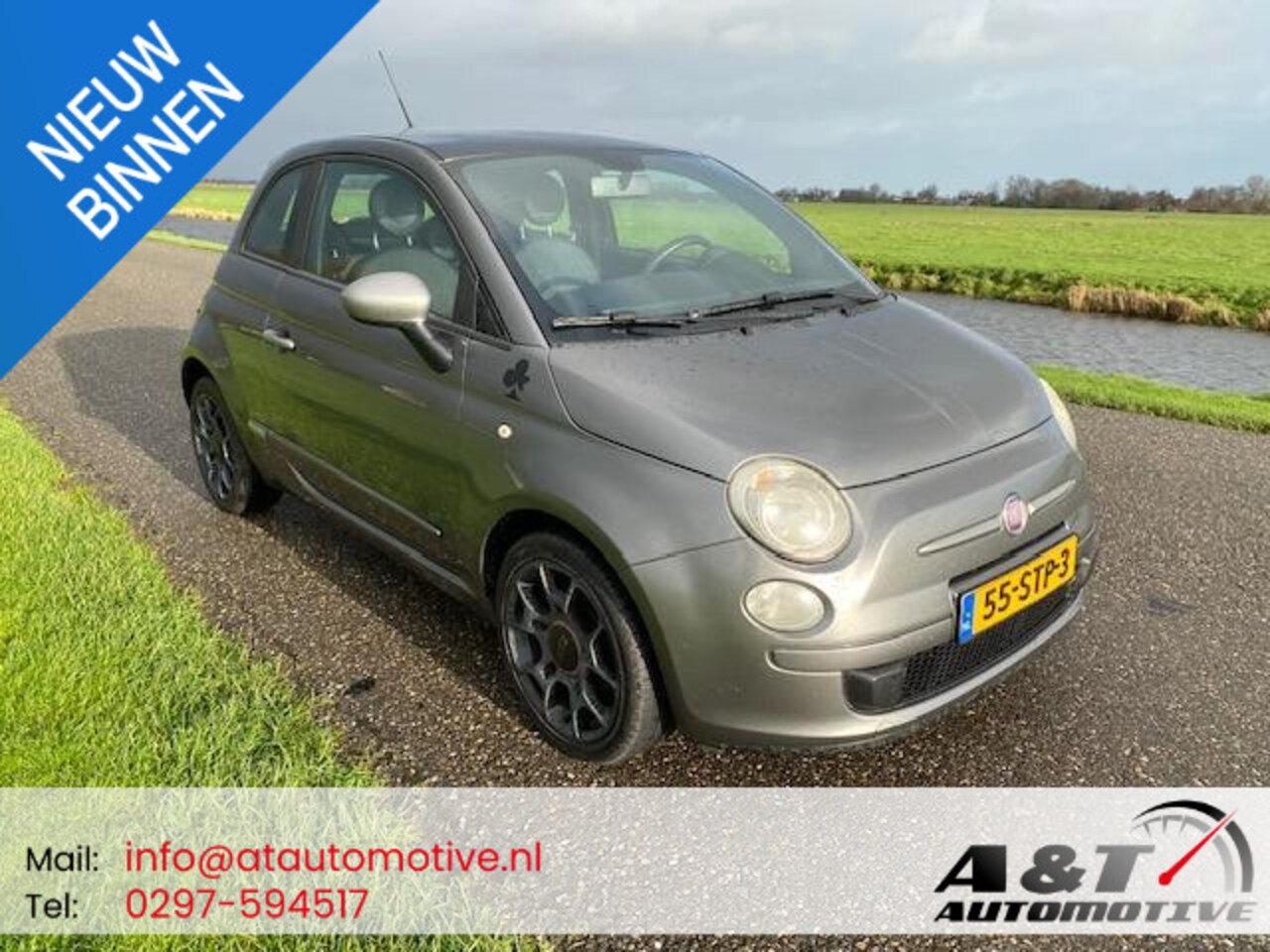 Fiat 500 - 0.9 TwinAir Plus Half lederen bekleding airco nw apk - AutoWereld.nl