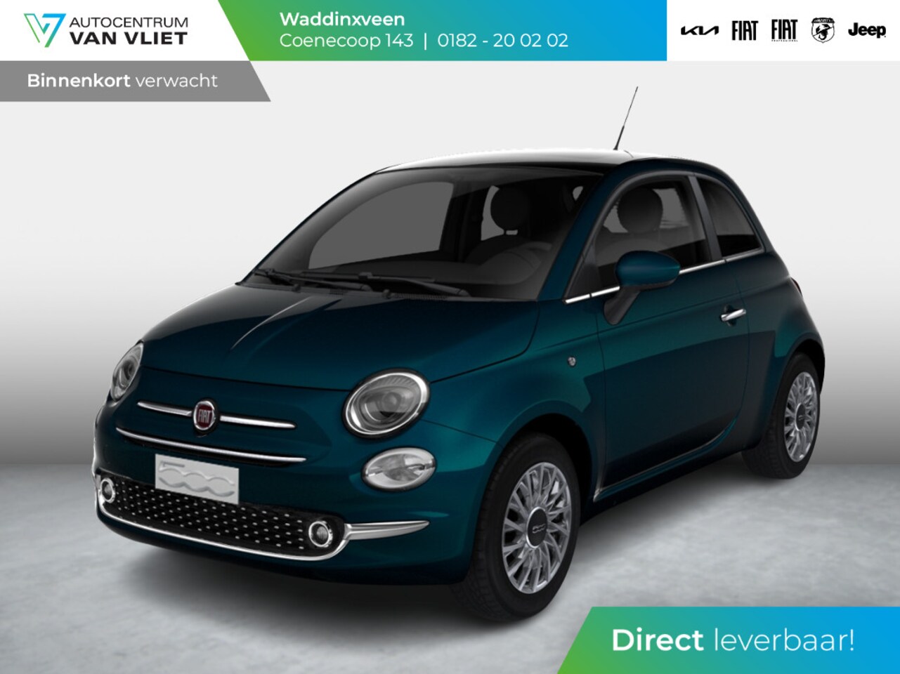 Fiat 500 - Hybrid Dolcevita | MY24 | Clima | Cruise | PDC | 15" | Pan. dak | 7" TFT Display | Apple C - AutoWereld.nl