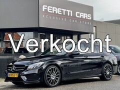 Mercedes-Benz C-klasse Estate - 180 AUT9 AMG-LINE BLACK EDITION PANODAK LEDER NAVI CAMERA360 BURMESTER LED 19 INCH-LMV PDC