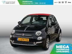 Fiat 500 - 1.2 Star Cabrio | Automaat | Navi | Apple Carplay | Airco | Cruise | PDC | Rood dak