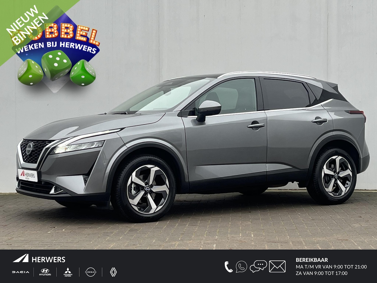 Nissan Qashqai - 1.3 MHEV 160PK Xtronic Automaat N-Connecta Design / 1.800KG Trekgewicht / Panoramadak / Ad - AutoWereld.nl