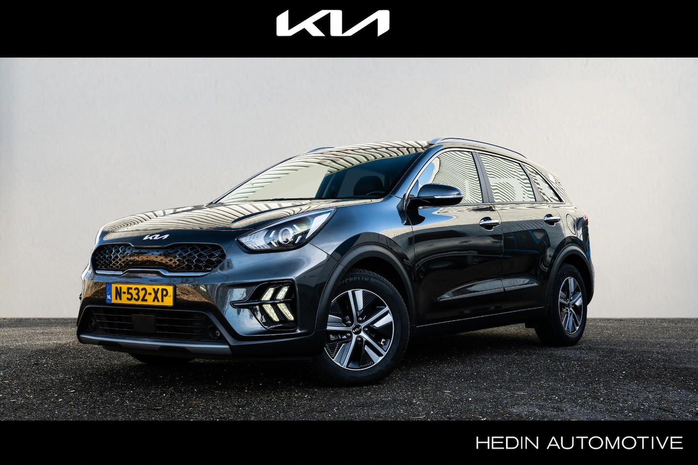 Kia Niro - 1.6 GDi Hybrid DynamicLine ADAP. Cruise Control | NAVI | Achteruitrijcamera | Parkeersenso - AutoWereld.nl