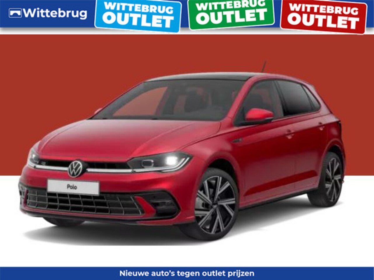 Volkswagen Polo - 1.0 TSI R-Line OUTLET ACTIE WITTEBRUG VOORSCHOTEN - AutoWereld.nl