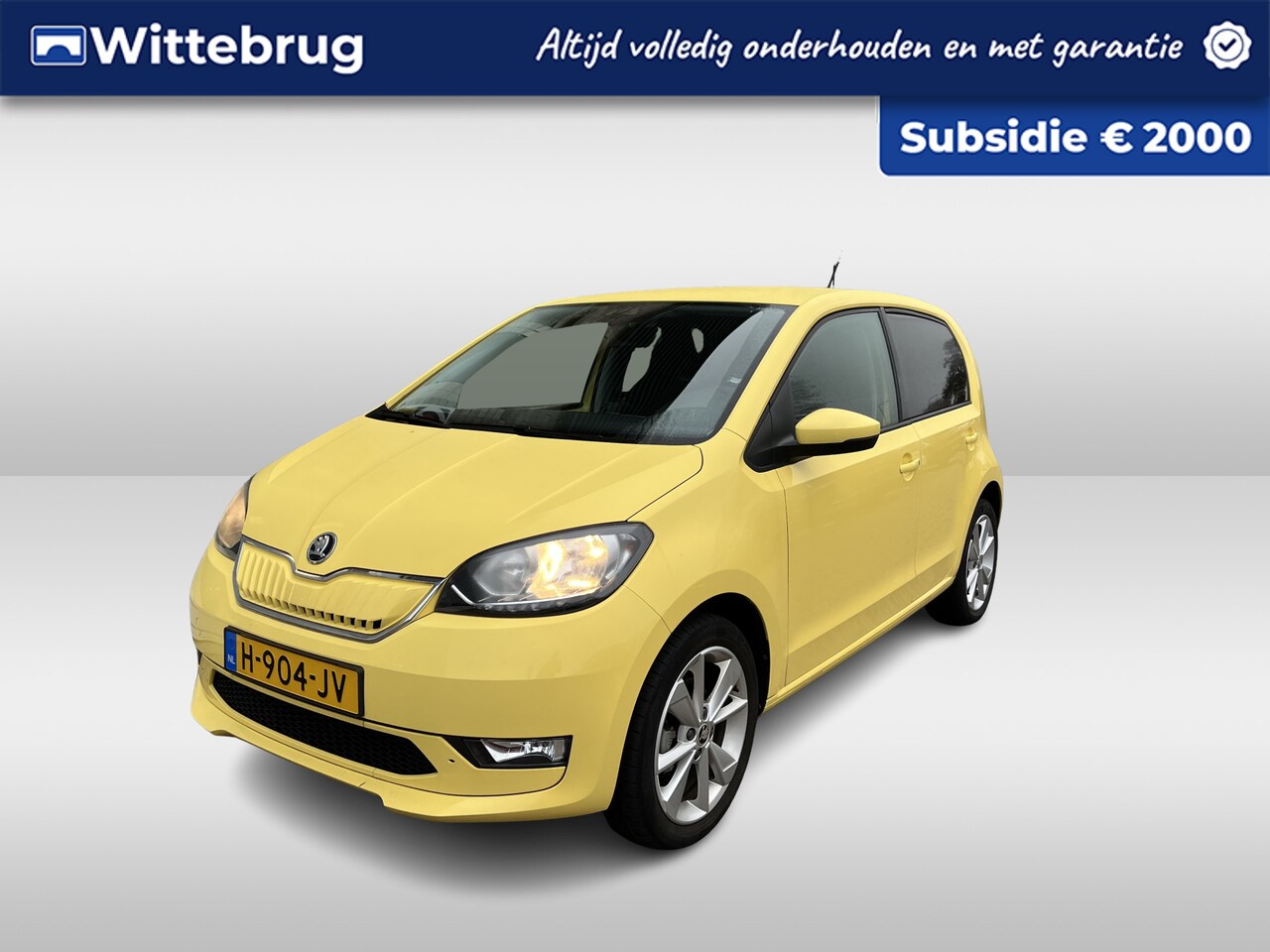 Skoda Citigo e-iV - 83pk EV Style / SUBSIDIE/ CRUISE/ GETINT GLAS/ BLUETOOTH/ CLIMA/ DAB/ 16" LMV - AutoWereld.nl