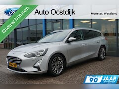 Ford Focus Wagon - 1.0 EcoBoost Titanium 125PK Camera Trekhaak Climate Navi Half Leder Elektrische Stoel Wint