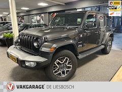 Jeep Wrangler Unlimited - 4xe 380 Sahara, cabrio dak, leer, navi, camera, PHEV, alpine audio