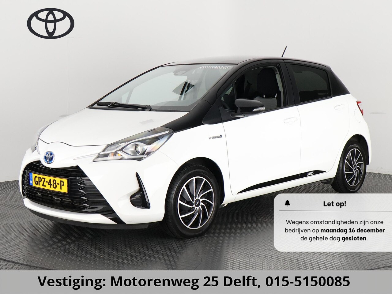 Toyota Yaris - 1.5 HYBRID BI-TONE AUTOMAAT BIJNA 2020 .NAVIGATIE.CAMERA GARANTIE TOT 2030* - AutoWereld.nl