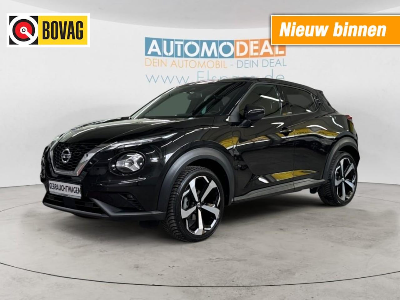 Nissan Juke - 1.0 DIG-T TEKNA Aut.! Navi Apple ADCR Leder 360gr.Cam 19 - AutoWereld.nl