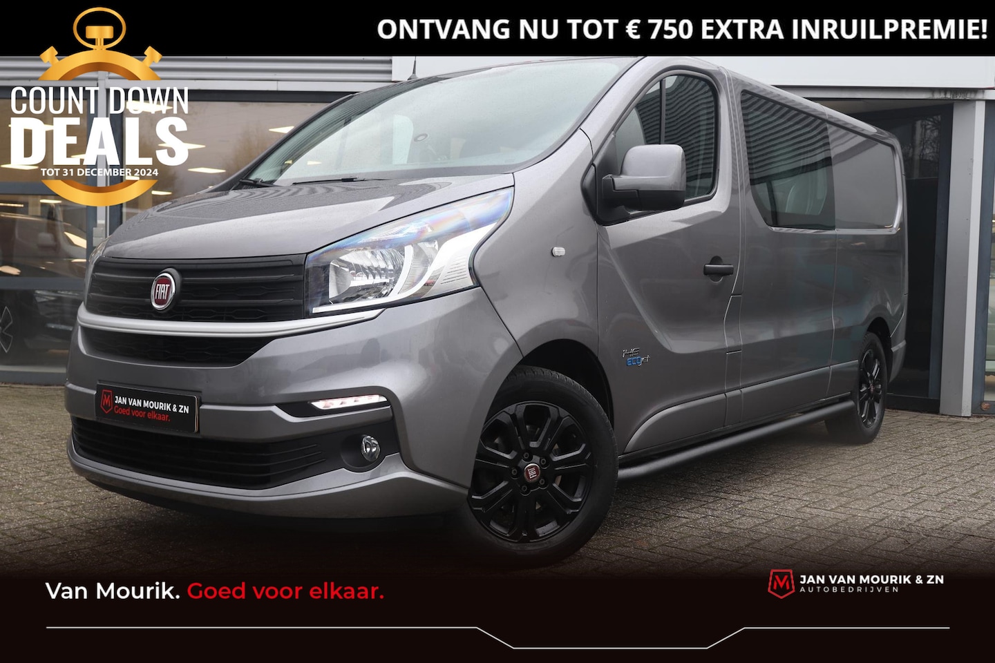 Fiat Talento - 2.0 MultiJet 145PK L2H1 Business Pro DC | Dubbele Cabine | Trekhaak | Sidebars | - AutoWereld.nl