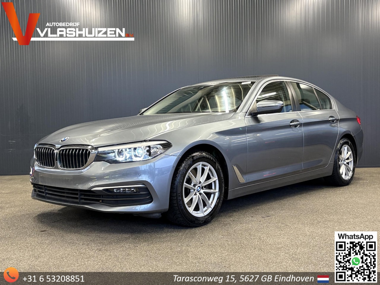 BMW 5-serie - 520d Executive | € 14.800,- NETTO! | Schuifdak | Keyless | Led | Elektrische Achterklep | - AutoWereld.nl