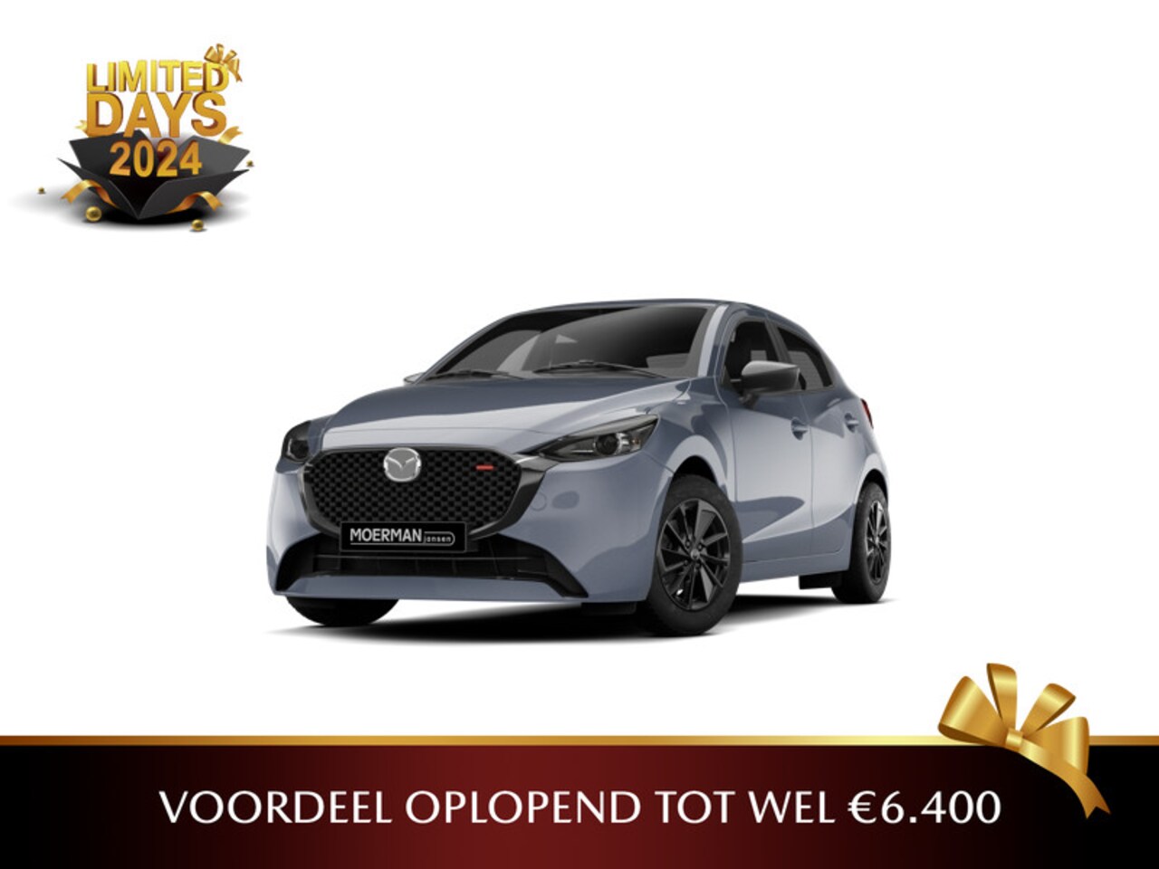 Mazda 2 - e-Skyactiv G 90 6MT Homura | 16-inch lichtmetalen velgen, Black | 8-inch LCD touchscreen k - AutoWereld.nl